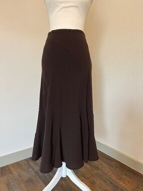 Fuzzi Brown Maxi Mermaid Skirt – Size M – NWT